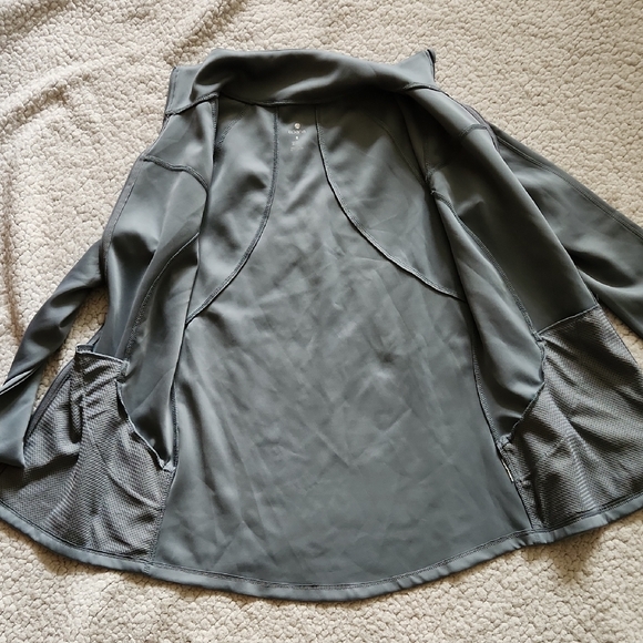 Apana Slate Gray Lightweight Jacket Sz S yoga Pilates outdoor tennis pickle ball - Picture 13 of 16